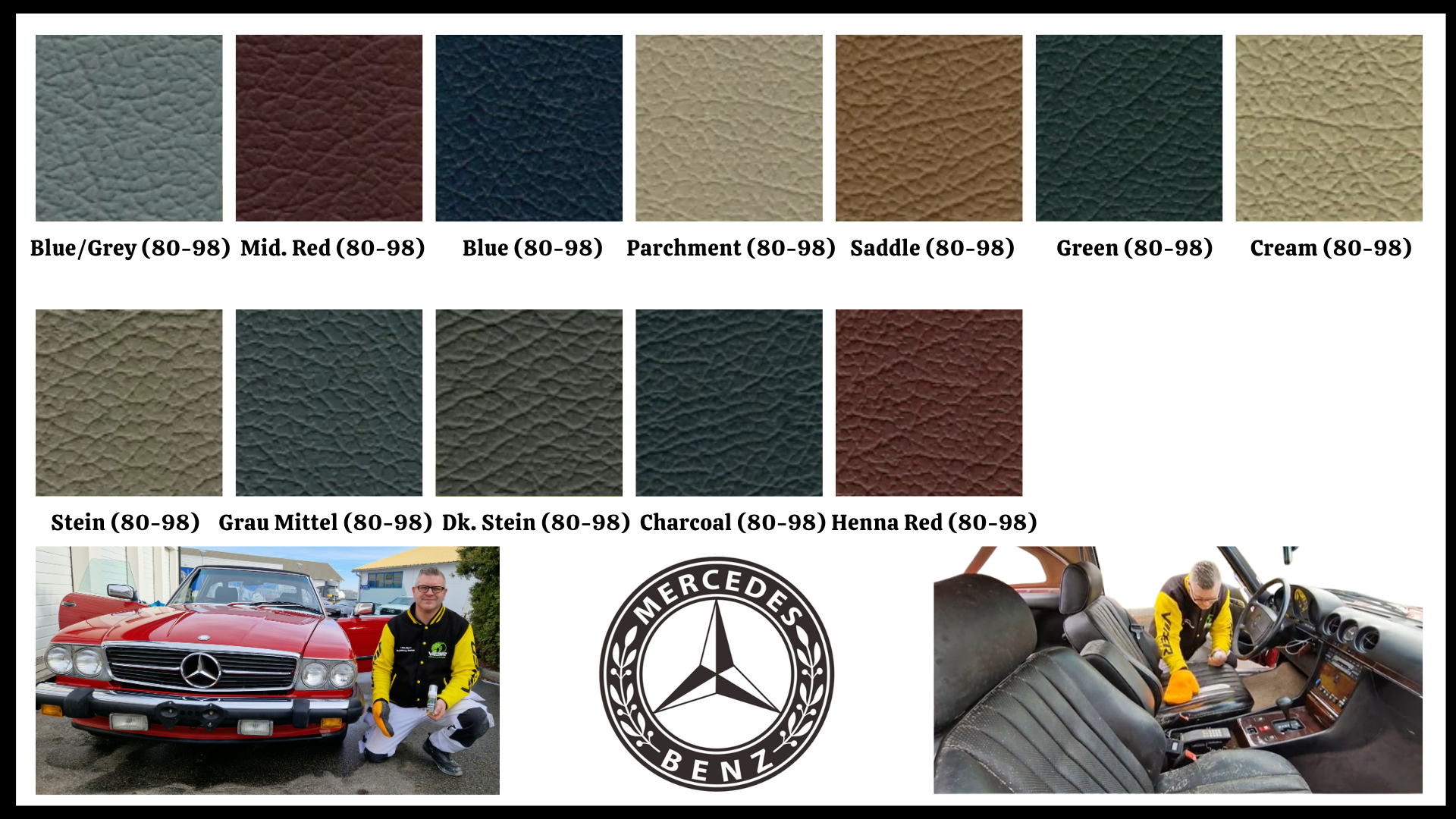 Mercedes Vintage - Infärgningskit