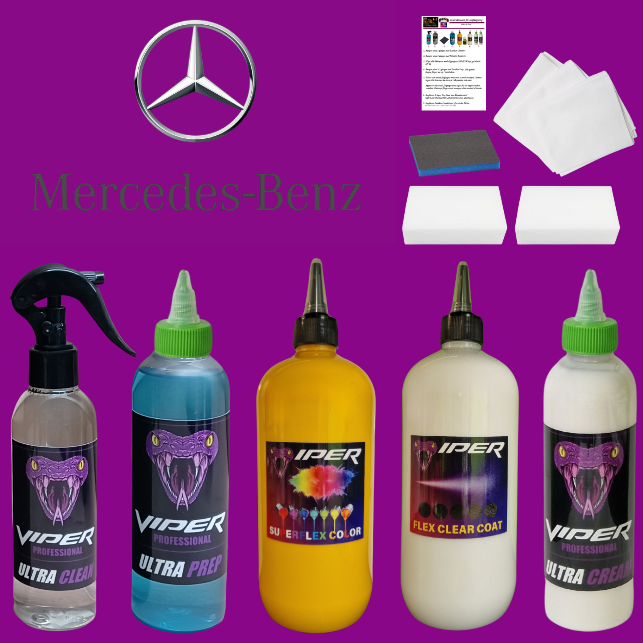 Mercedes Vintage - Infärgningskit