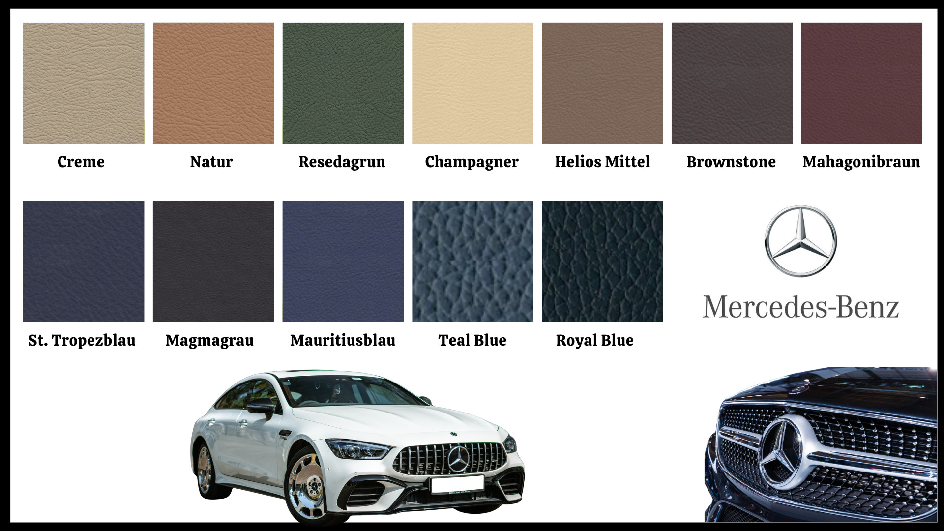 Mercedes - Läder & Vinylfärg