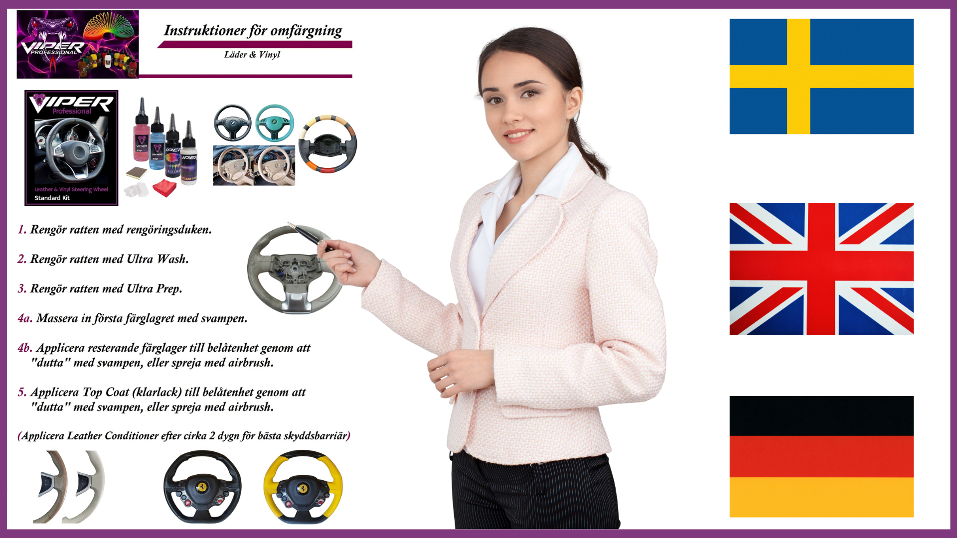 Infärgningskit för Ratt - Standard