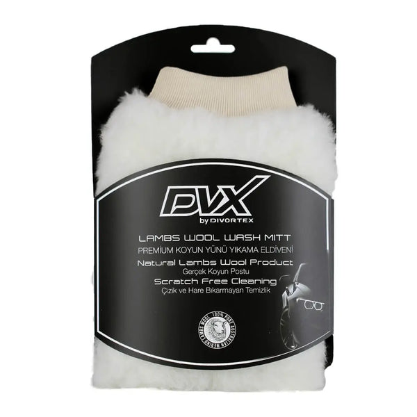 Dvx Genuine Lambwool Washing Mitt White | Divortex